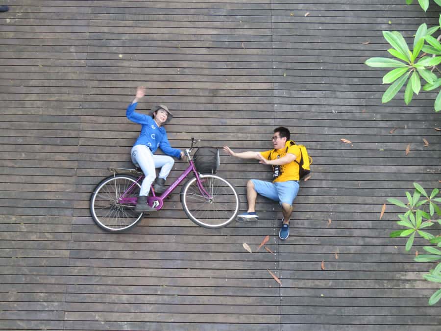 Explore Bangkok jungle by bike, kayak & boat - small group - Kayaking the canal: palms, private houses, and Klong Toey Port views