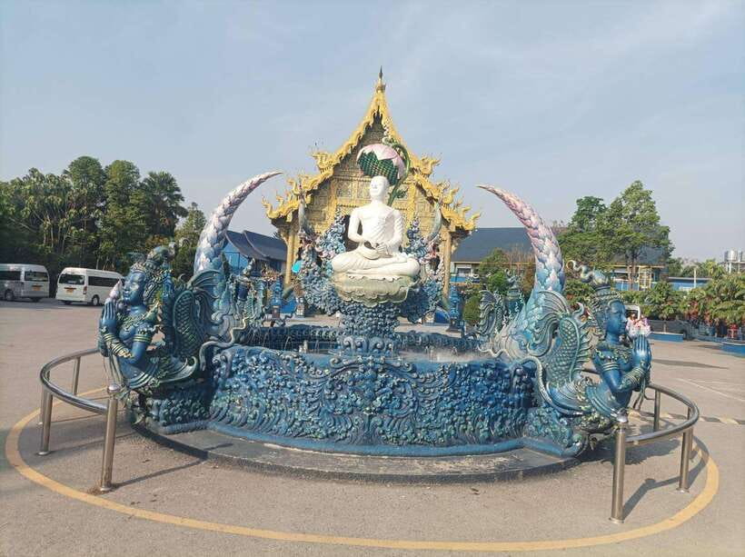 Explore the Chiang Rai and the Golden Triangle - Wat Rong Suea Ten, the Blue Temple that feels like a color dream