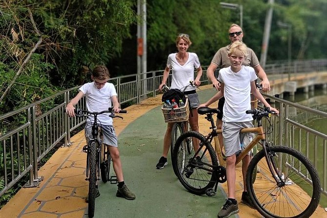 Family Bicycle Tour in the Green Oasis of Bangkok on Bamboo bikes - Meeting at the Café Amazon pier and getting across to Wat Khlong Toei Nok