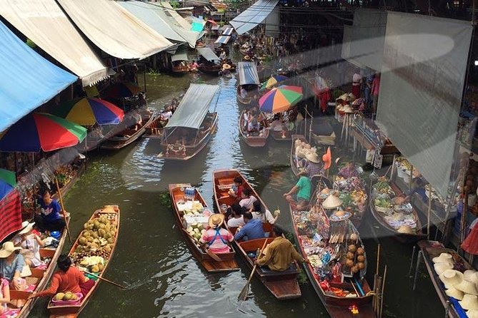 Floating Markets and Bridge on River Kwai Tour from Bangkok - Damnoen Saduak Floating Market: Longtail Boat, Canal Shopping, and Real Chaos