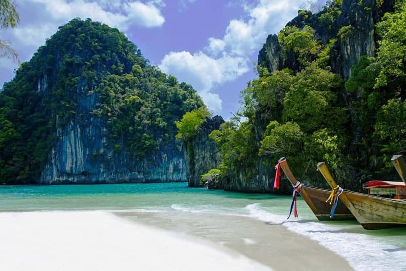 From Ao Nang Hong Island Longtail Cruise with Sunset Dinner - Hong Island, Hong Lagoon, and the 360 View in One Day