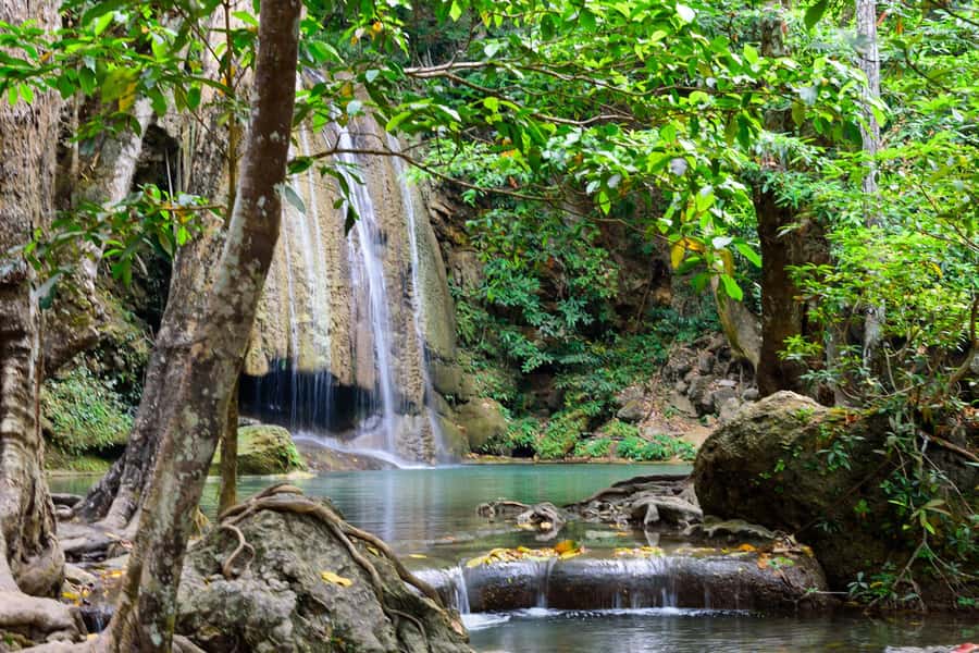 From Bangkok: Erawan Waterfall & Kanchanaburi Private Tour - Bridge Over the River Kwai, where movie fame meets real place