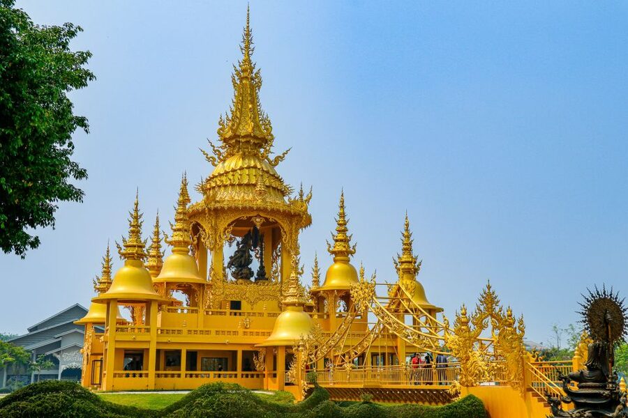 From Chiang Mai: Chiang Rai 2 Temples and Golden Triangle - Black House entry: how it fits the “three colors” idea