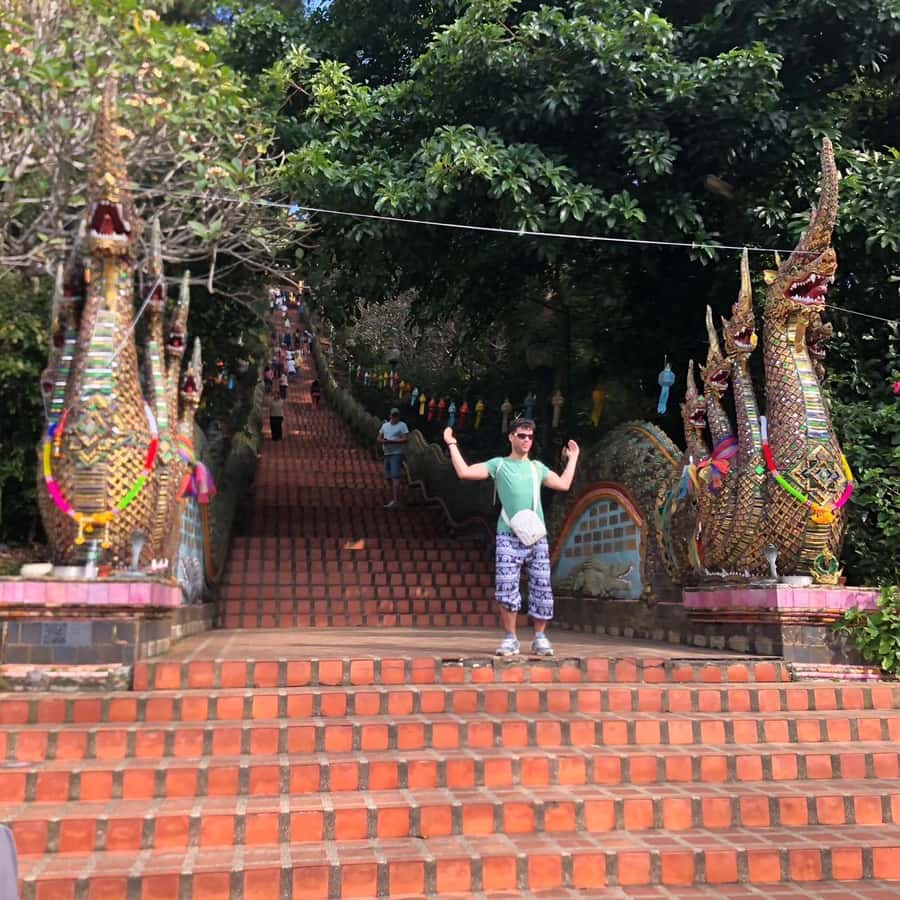 From Chiang Mai: Temples, Sticky Waterfall, and Orchid Farm - Doi Suthep Temple and the Golden Pagoda relic tradition
