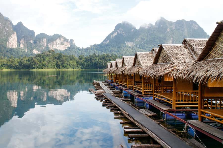 From Khao Lak: Full-Day Cheow Lan Lake with Cave Tour - Floating raft house lunch, good food, but be ready for crowds