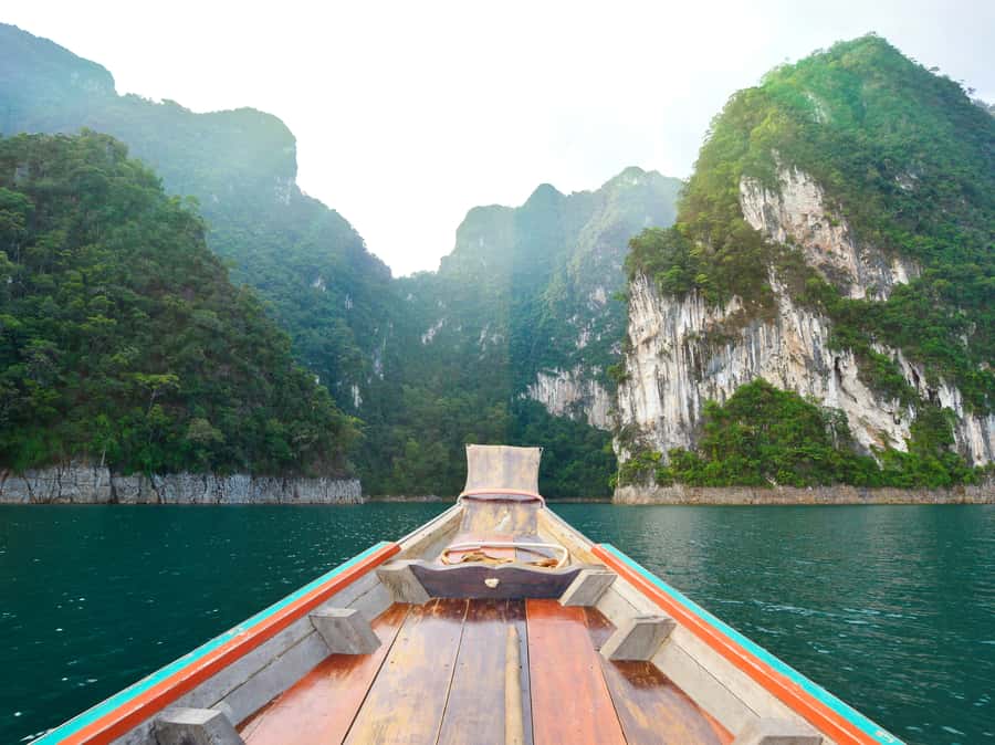 From Khao Lak/Khao Sok: Cheow Lan Lake and Emerald Pool Tour - Cheow Lan Lake by Long-Tail Boat: Three-Brother Pillar and Hidden-Lagoon Views