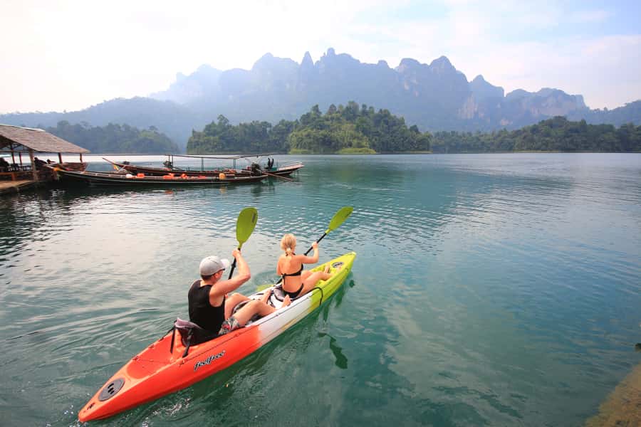 From Khao Lak/Khao Sok: Cheow Lan Lake and Emerald Pool Tour - Kayak Time on the Lake: Included, and Surprisingly Fun