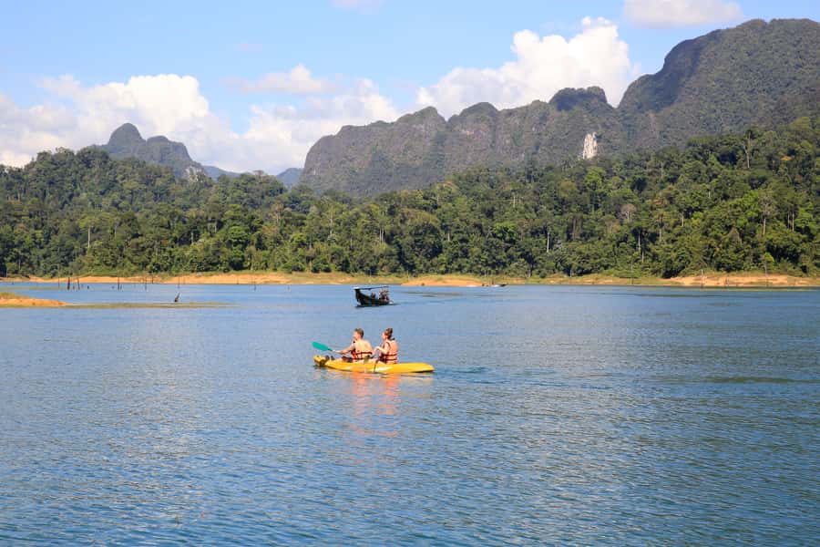 From Khao Lak: Khao Sok & Cheow Lan Lake Tour with Kayaking - Kayaking on Cheow Lan: 105 minutes you can actually steer yourself