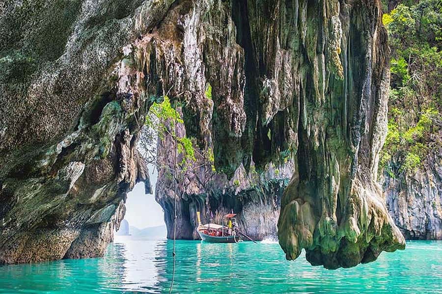 From Khao Lak: Premium James Bond Sunset and Canoe Adventure - Koh Hong (Room Island): the paddle caves and the big photo moments