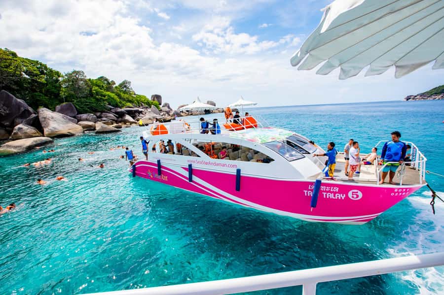 From Khao Lak: Similan Islands Day Trip by Luxury Catamaran - Koh Similan and Sailing Rock: the viewpoint walk and photo moment