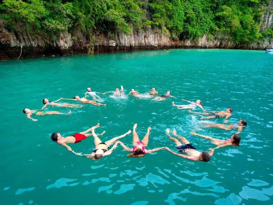 From Krabi: Phi Phi Early Bird & 4 Islands by Speedboat - Viking Cave and Monkey Bay: what you can see without going inside