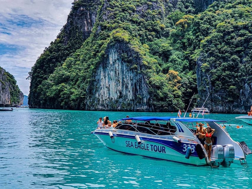 From Krabi: Phi Phi Islands Speedboat Day Tour - The morning on Phi Phi Don: Ton Sai vibes plus a proper Thai buffet