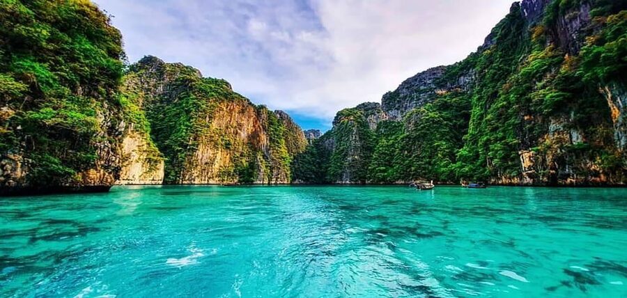 From Krabi: Phi Phi Islands Speedboat Day Tour - Koh Phi Phi Le: more swimming and snorkeling, plus the reef-fish payoff