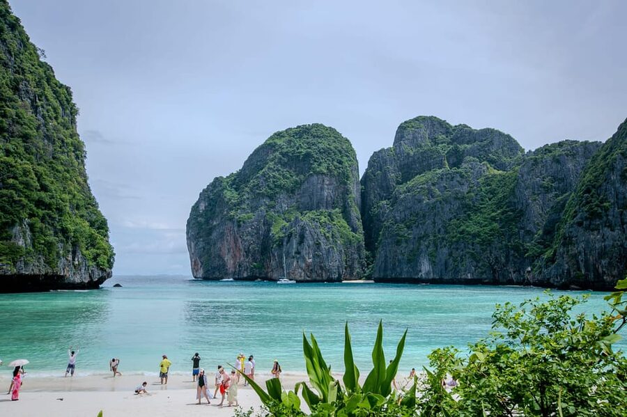 From Phi Phi: Full Day Longtail Tour Maya Bay & Snorkeling - Maya Bay, what you’re really paying the National Park fee for