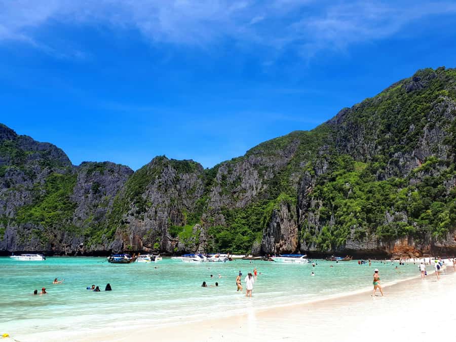 From Phi Phi : Full Day tour by Speed Boat with Lunch - Pileh Lagoon and Loh Samah Bay: swimming time with a view