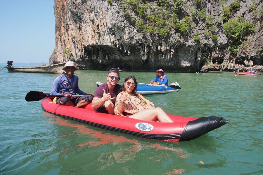 From Phuket: James Bond and Phang Nga Bay Tour by Speedboat - Phang Nga Bay rock scenery at Khao Phing Kan, then Naka Island swimming