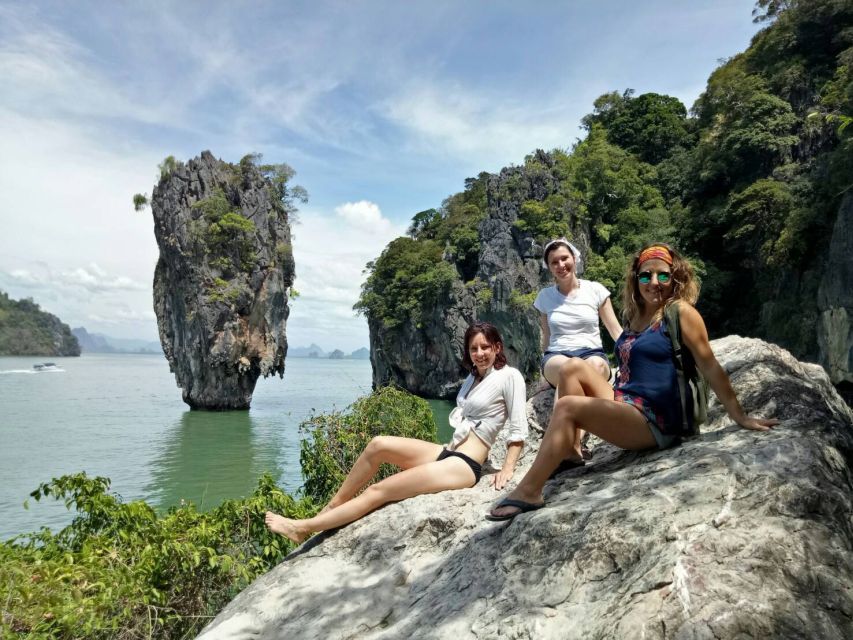From Phuket: Phang Nga Bay and Canoeing Tour by Big Boat - James Bond Island and Khao Phing Kan: the movie-rock moment, with crowd reality