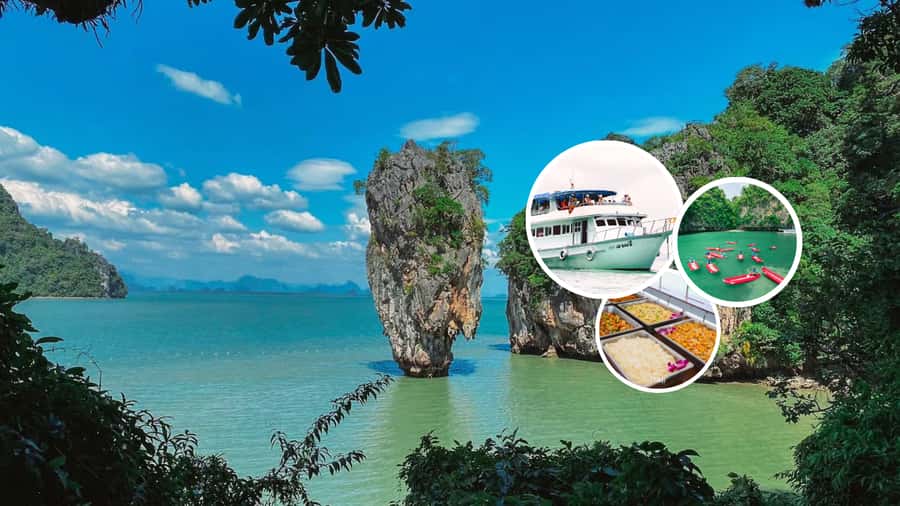 From Phuket: Phanga Nga Bay Boat Day Tour with Lunch - Panak Island canoeing: a short taste of lagoon life