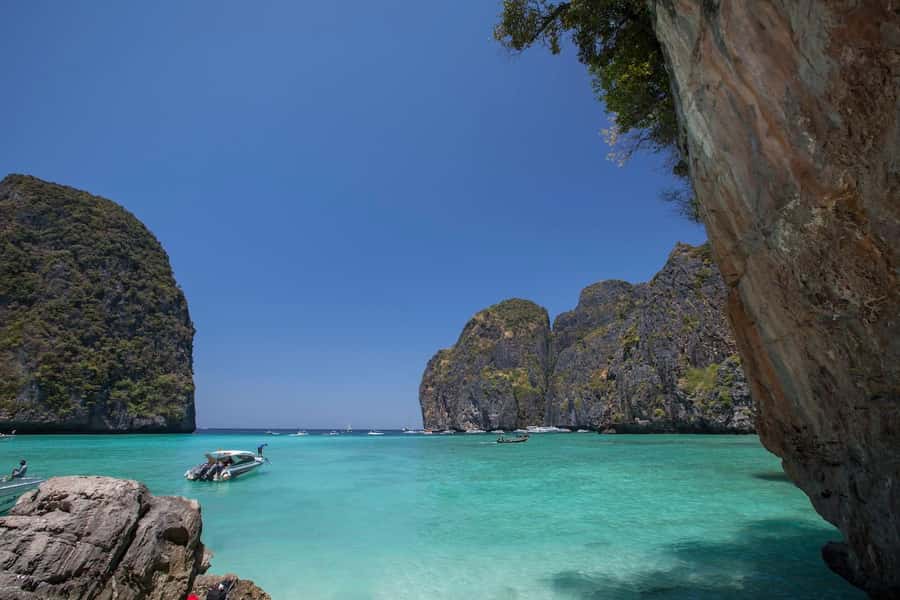 From Phuket: Phi Phi Island Dawn Tour with Lunch - The Maya Bay situation: photo viewing now, plus Ko Rang Yai time added
