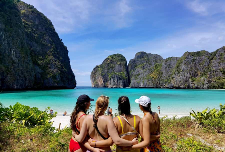 From Railay: Day Trip to Phi Phi with Private Longtail Tour - Landing at Tonsai Pier and the Short Phi Phi Don Window