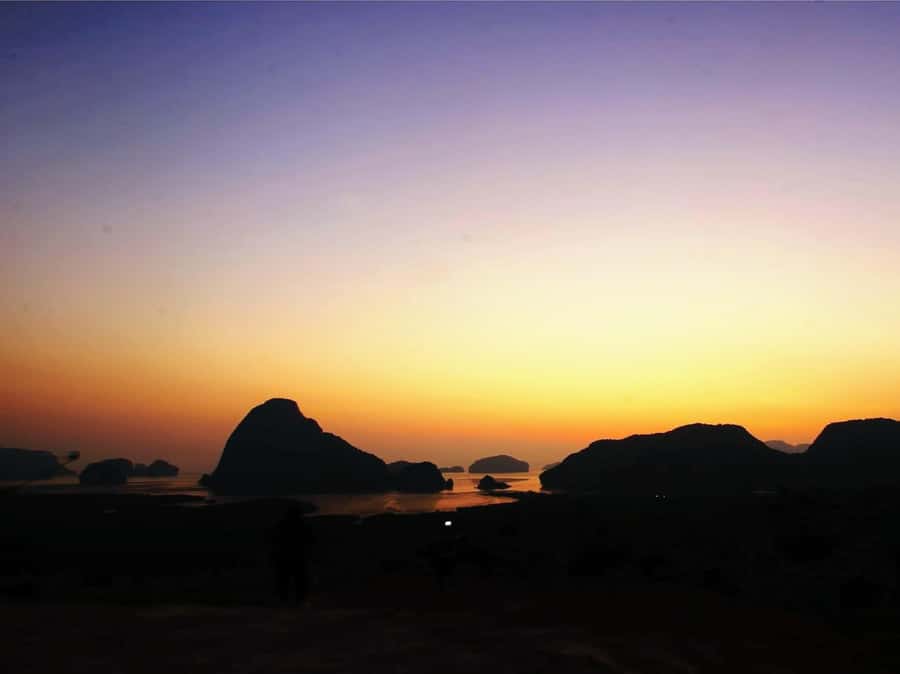 Golden Hour Odyssey from Samet Nangshe to James Bond Island - James Bond Island and Khao Ping Kan rock formation, worth it when you have time to look