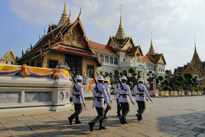 Grand Palace, Wat Phra Kaew, Wat Pho and Wat Arun Walking Tour From Bangkok - Stop 1: The Grand Palace, where the royal complex still runs