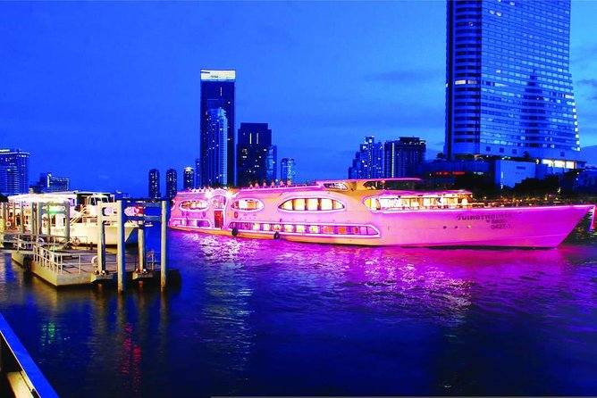 Grand Pearl Dinner Cruise Experience at Bangkok with Pickup - Dinner setup and food quality: Thai and international buffet