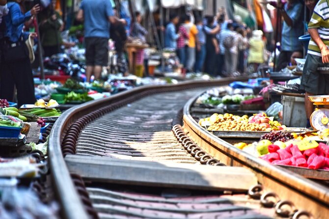 Iconic Markets: Damnoen & Train Market Explore - Maeklong Railway Market: the “train through the market” moment