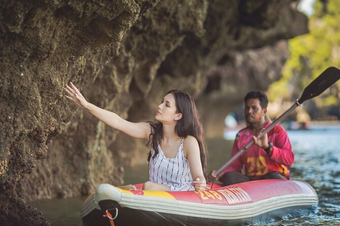 Jame Bond, Panyee Island, Hong Island and Naka Island by Speedboat From Phuket - Stop 1, Ko Hong: lagoon color and cave canoe vibes