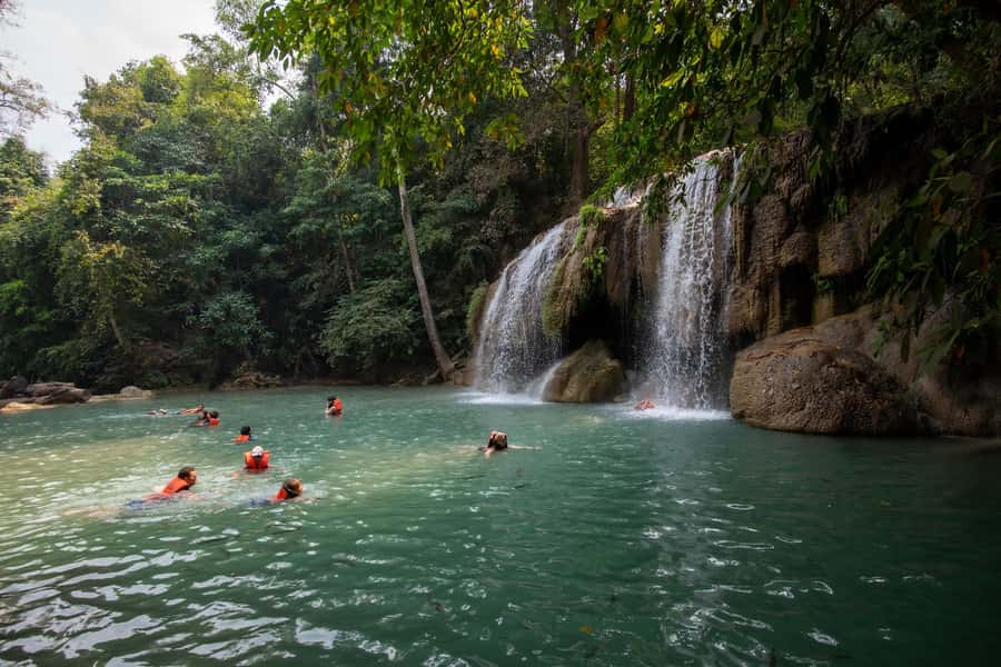Kanchanaburi: Elephant Sanctuary & Erawan Waterfall Tour - Price and what makes it feel worth $185