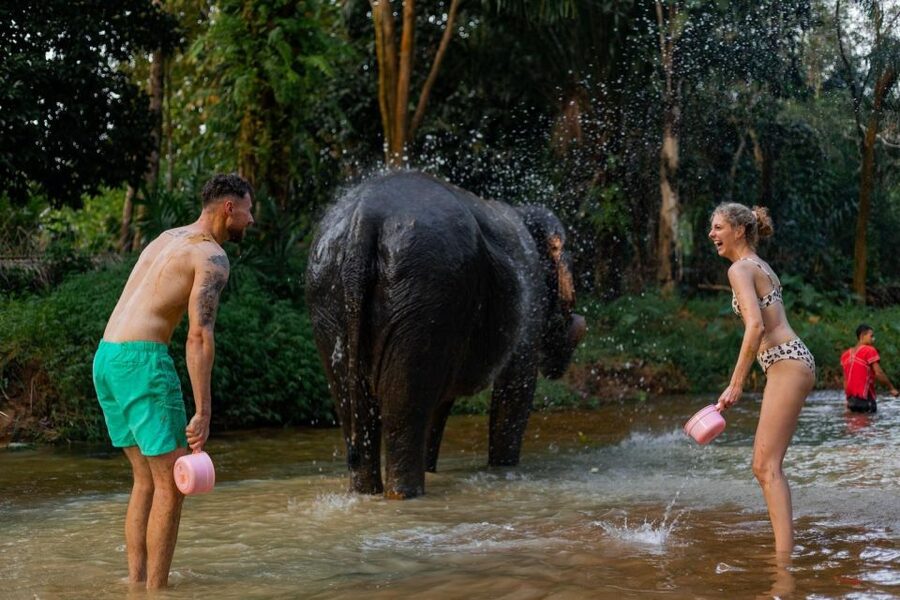 Khao Lak: All-Day Elephant Sanctuary Experience Small Groups - Sai Rung Waterfall and the day’s water moments