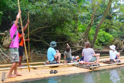 Khao Sok Bamboo Rafting and Elephant Bathing Trip