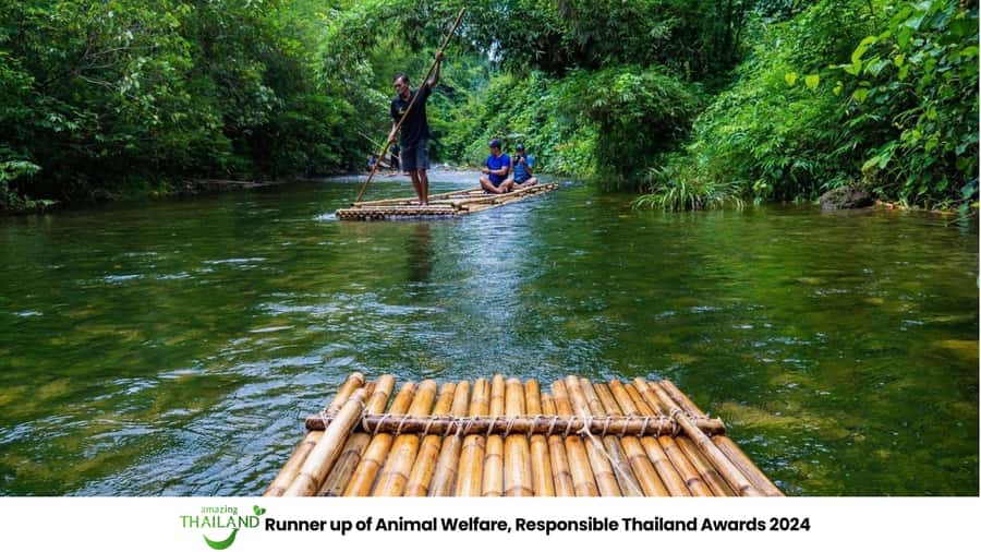 Khao Lak Multi-Adventure: Bamboo Rafting, ATV & Elephants - Wang Kiang Koo bamboo rafting: calm water, limestone views, and real timing
