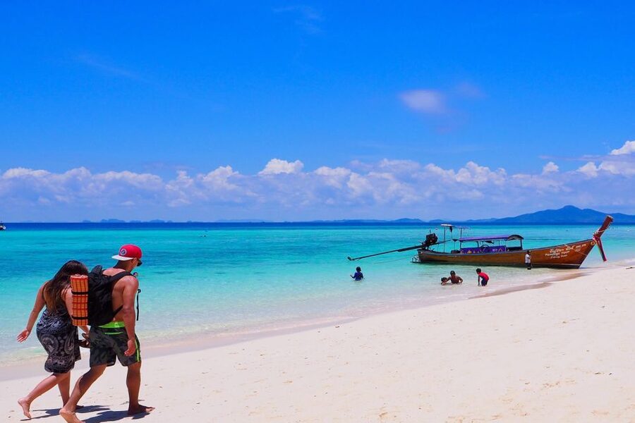 Khao Lak: Phi Phi Island, Maya Beach and Snorkeling Day Trip - Monkey Bay: Limestone, Sea, and a Colony of Monkeys