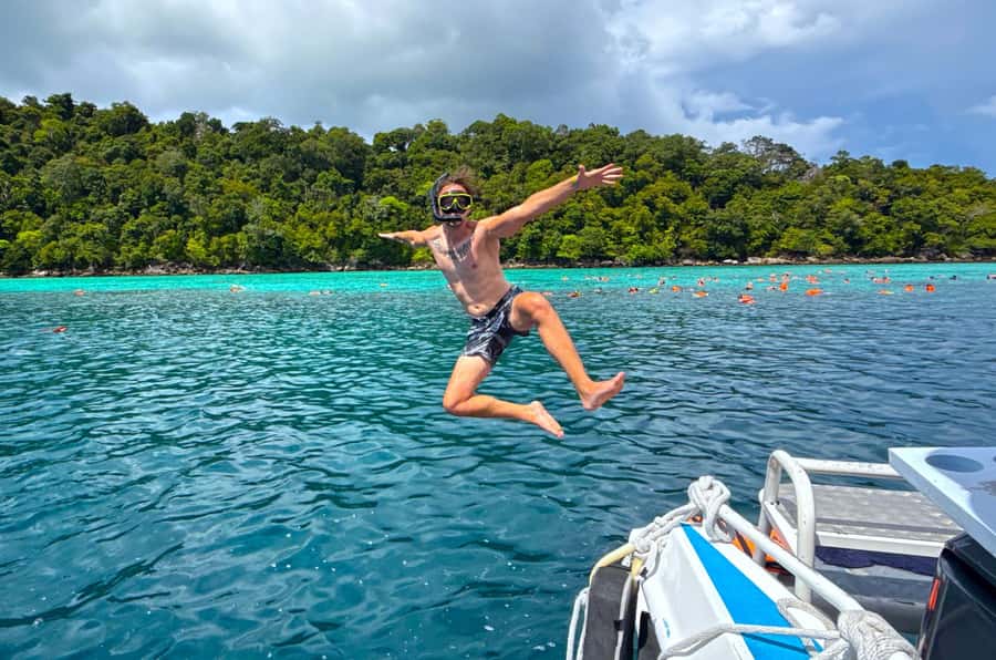 Khao Lak: Surin Islands & Moken Village Premium Snorkel Tour - What is included all day: meals, drinks, gear, towels, and insurance