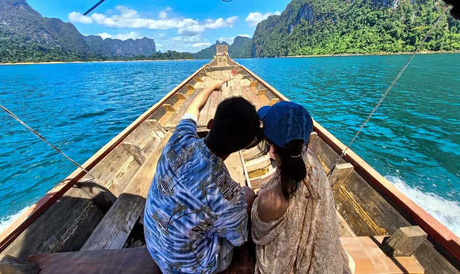 Khao Sok 2-Day Cheow Lan Lake, Wildlife & Ethical Elephants - Entering Khao Sok by long-tail boat, not a rushed highway stop