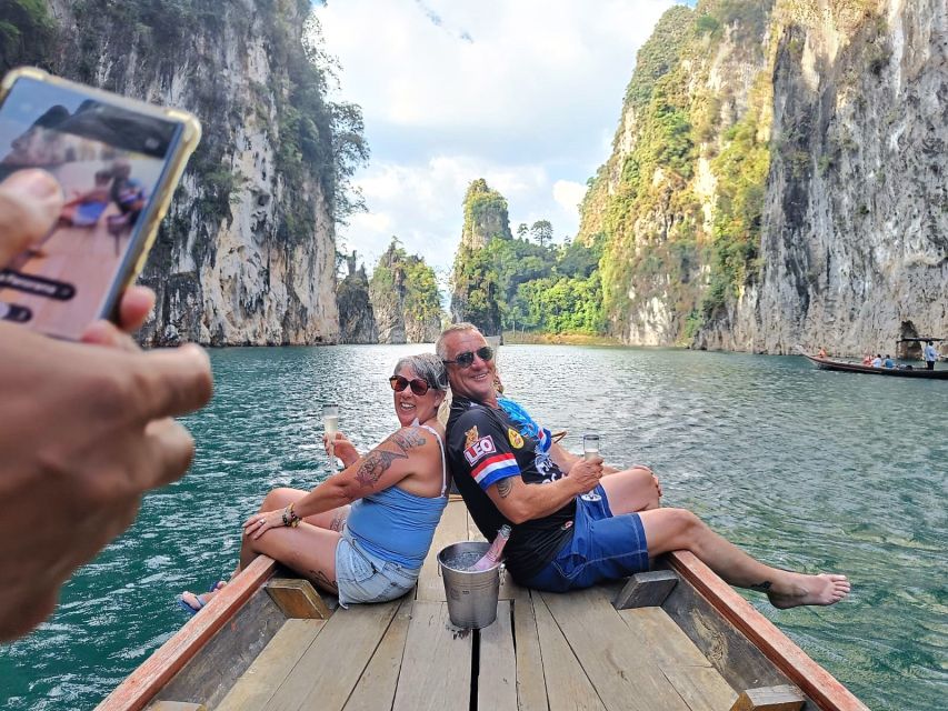 Khao Sok: Cheow Lan Lake Sunset Cruise w/ Drinks - Swimming in emerald Cheow Lan Lake, plus what you get onboard