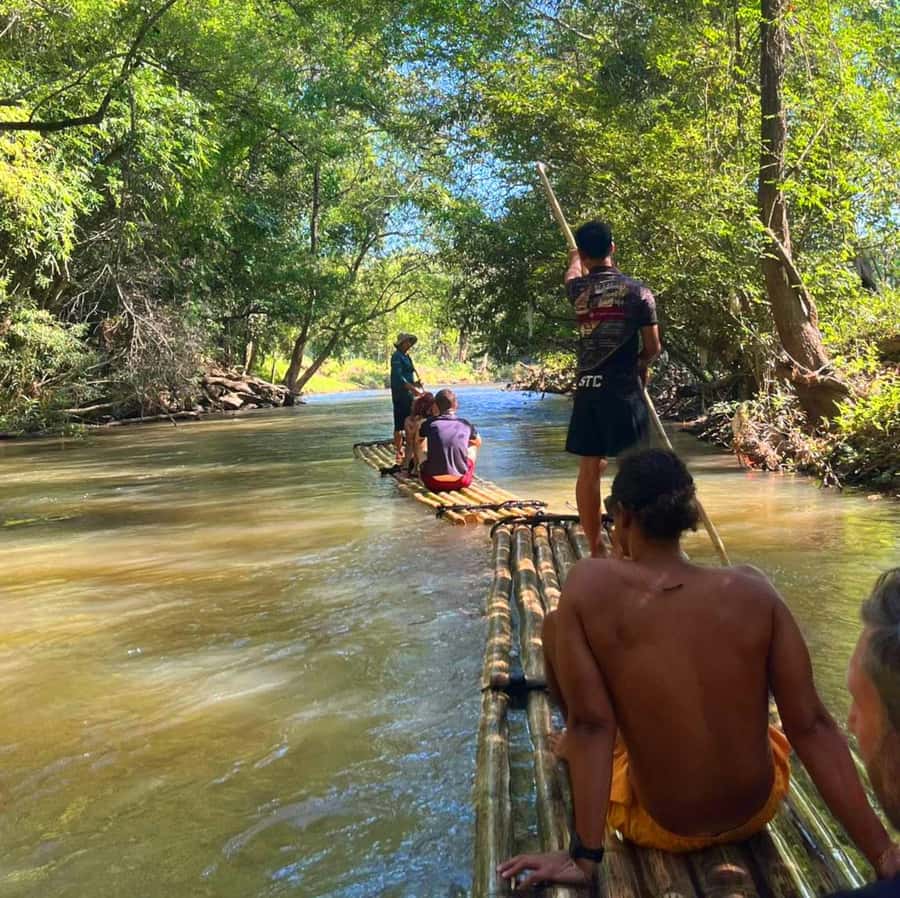 Khao Sok: Private Bamboo Rafting & Jungle Cooking Adventure - Picking ingredients in a quiet organic garden before class