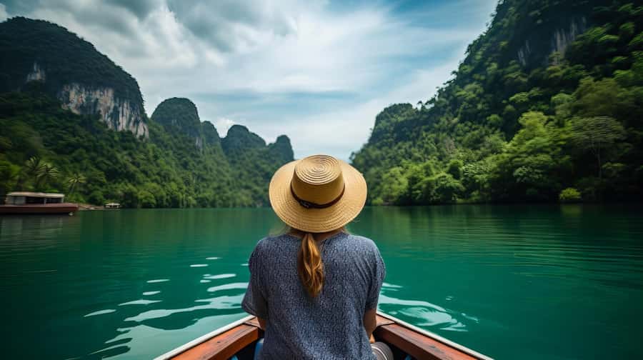 Khao Sok: Private Longtail Boat Tour at Cheow Lan Lake - Nang Prai Raft House stop: emerald swimming and the dock-time you will remember
