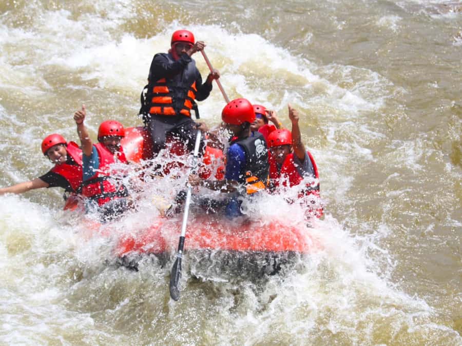 KhaoLak:ATV, ZipLine, & Rafting Adventure Monkey Cave Temple - A day that moves from cave temple to white-water rafting