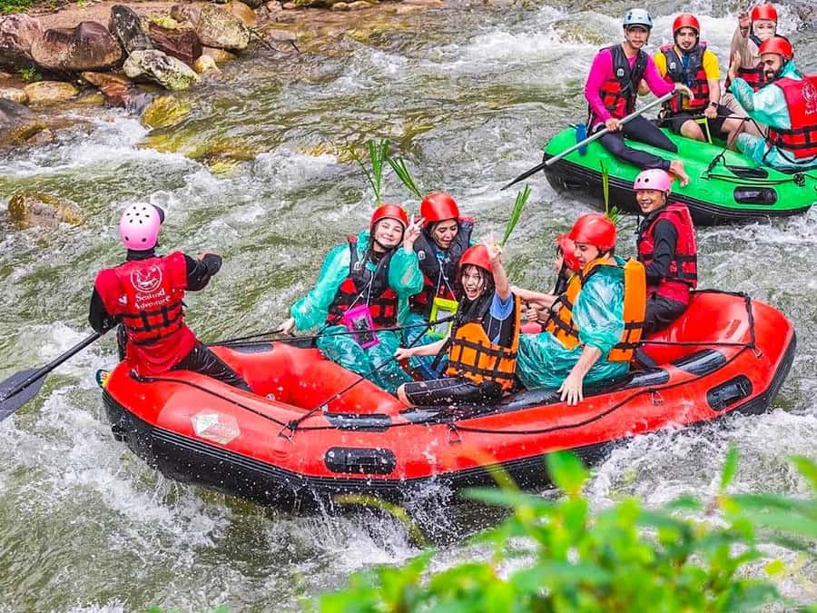 KhaoLak:ATV, ZipLine, & Rafting Adventure Monkey Cave Temple - From Bang Niang or Khao Lak to the adventure camp in Phang-Nga
