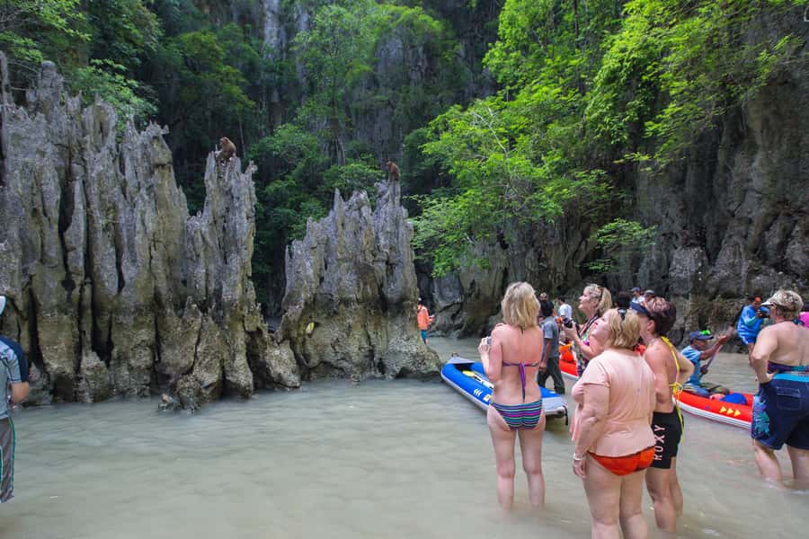 Khaolak: James Bond Island Kayak Tour with Snorkeling &Lunch - Ko Rang Yai beach time and the calm return cruise