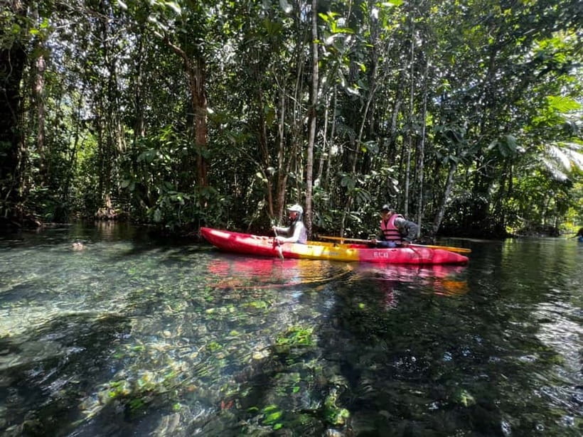 Klong Rud Kayaking with Hotel Transfer - The swim break in the lagoon water