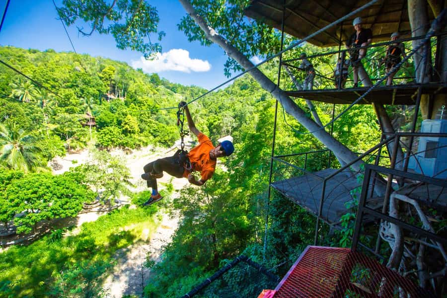 Ko Pha Ngan: Sky-High Zipline & Wang Sai Waterfall Views - Sky Bridge Photos and the View You Can’t Fake