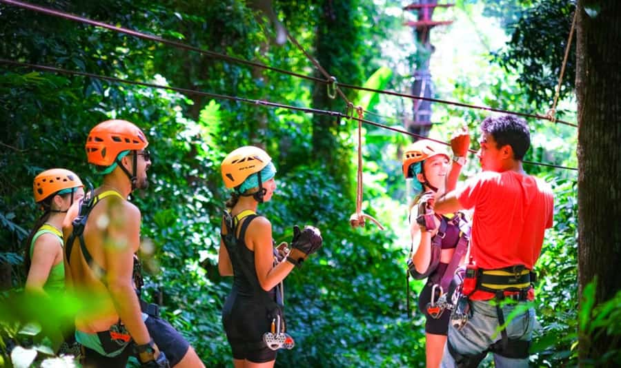 Ko Samui: Tree Bridge Jungle Zipline and Waterfall Adventure - Price and value: about $70 for 2 hours of real action
