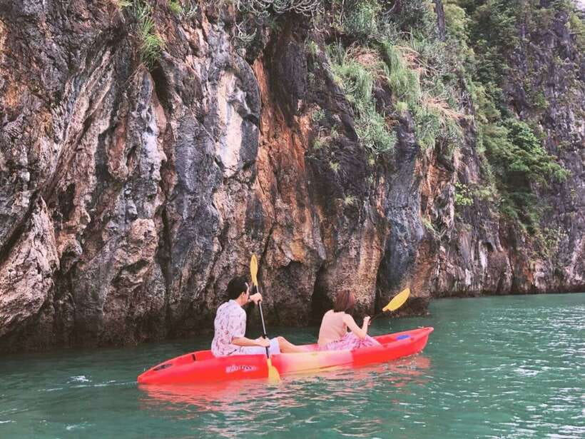 Koh Lanta: Sea Cave Kayaking and Talabeng Island Tour - Ung Island by longtail boat, where the coastline does the talking