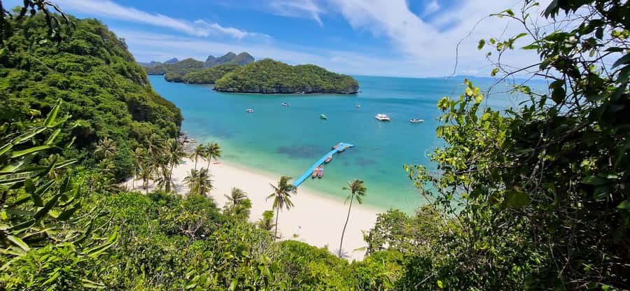 Koh Pha Ngan: Day Tour Ang Thong with Kayak, Snorkel & Lunch - Pha Chan Charat viewpoint: the 42-island climb