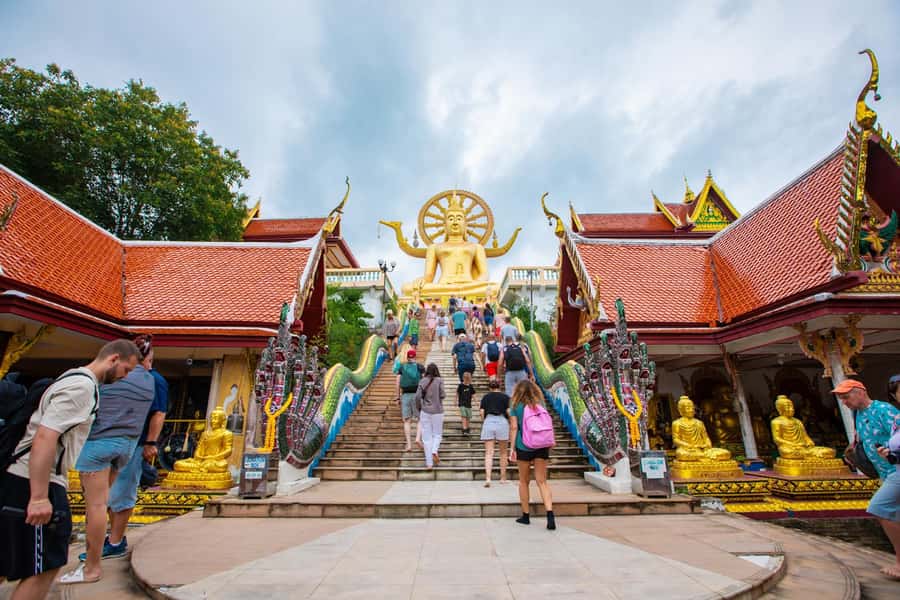 Koh Samui Adventure: Hidden Gems & 4x4 Safari Tour /w Lunch - Wat Phra Yai and Wat Plai Laem: a strong start with temple views