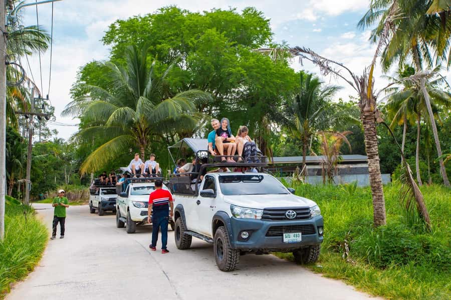Koh Samui Adventure: Hidden Gems & 4x4 Safari Tour /w Lunch - Pickup logistics and the 4x4 ride reality check