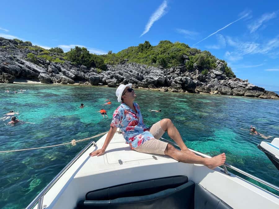 Koh Samui: Angthong Marine Park Speedboat Tour with Kayaking - Koh Wao Yai snorkel and cave swimming: clear water, strong marine odds